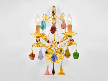 MANDRAGOLA - Handmade Murano glass wall lamp by Sogni Di Cristallo - view 2